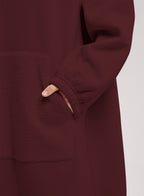 Oversized Fleece Knit Dress