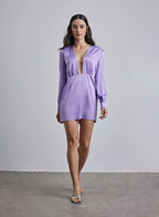 Superdown Silk Blazer Dress