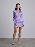 Superdown Silk Blazer Dress