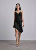 Allure Hi-Low Silk Slip Dress