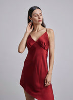 Allure Hi-Low Silk Slip Dress