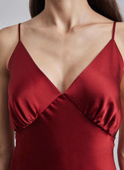 Allure Hi-Low Silk Slip Dress