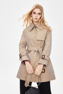 Gabardine Mid-length Trench Coat