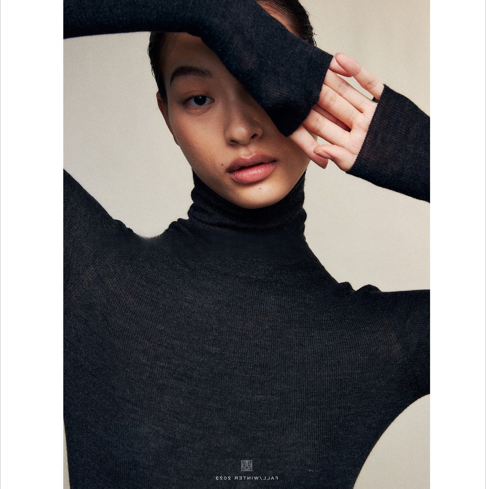 Knitted bottomed shirt top