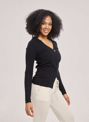 V-Neck Buttoned Cardigan – Nap Loungewear Outerwear
