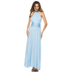 Multi-rope cross halter sexy bandage dress long dress dress