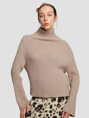 Cropped High-collar Knit Sweater – Nap Loungewear Sweaters & Knitwear