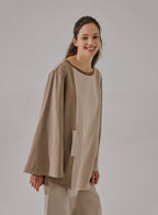 Asymmetric Round-Neck Sweatshirt