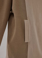 Asymmetric Round-Neck Sweatshirt