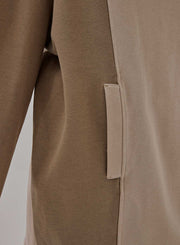 Asymmetric Round-Neck Sweatshirt