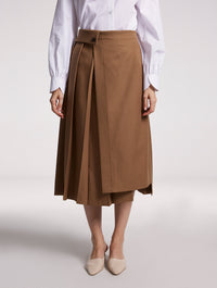Asymmetric Wrap Skirt