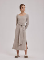 NAP Belted Knit Bodycon Dress