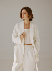 NAP Belted Linen Blazer