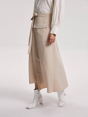 Belted Midi Skirt