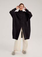 Box-Cut Camel Hair Cardi