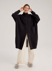Box-Cut Camel Hair Cardi