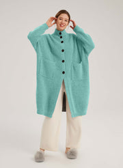 Box-Cut Camel Hair Cardi – Nap Loungewear Sweaters & Knitwear