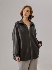 Boyfriend Zip-Up Hoodie – Nap Loungewear Tops