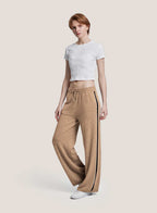 Pure Merino Wool Racer Stripe Track Pants