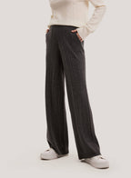 Cashmere-Wool Textured Pants