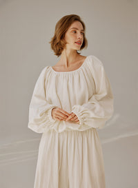 Cloudy Gathered Blouse