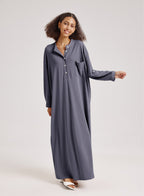 Collared Split Side Maxi Dress