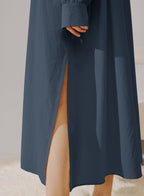 Cotton Shirt Midi Dress