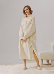 Cotton Shirt Midi Dress