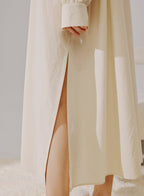 Cotton Shirt Midi Dress