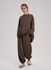 Dividing line pocket sweatpants