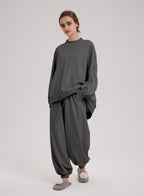 Dividing line pocket sweatpants