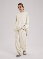 Dividing line pocket sweatpants