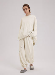 Dividing line pocket sweatpants