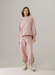 Dividing line pocket sweatpants