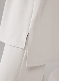 Cut Out Sleeve Sweatshirt