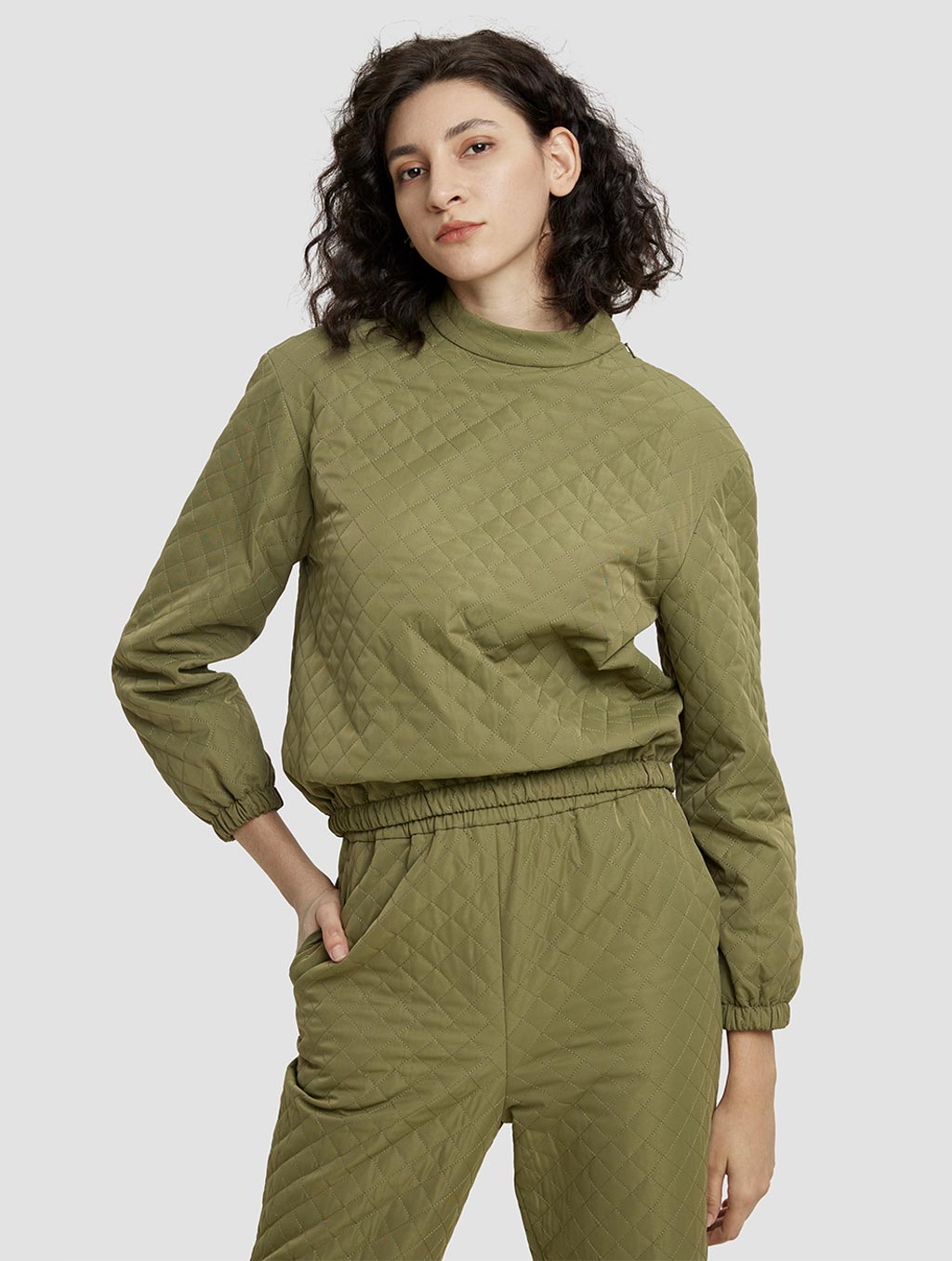 Diamond Pattern Sweatshirt