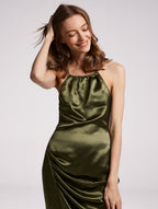 Drape Halter Dress