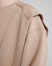 Expandable Camel Sweatshirt