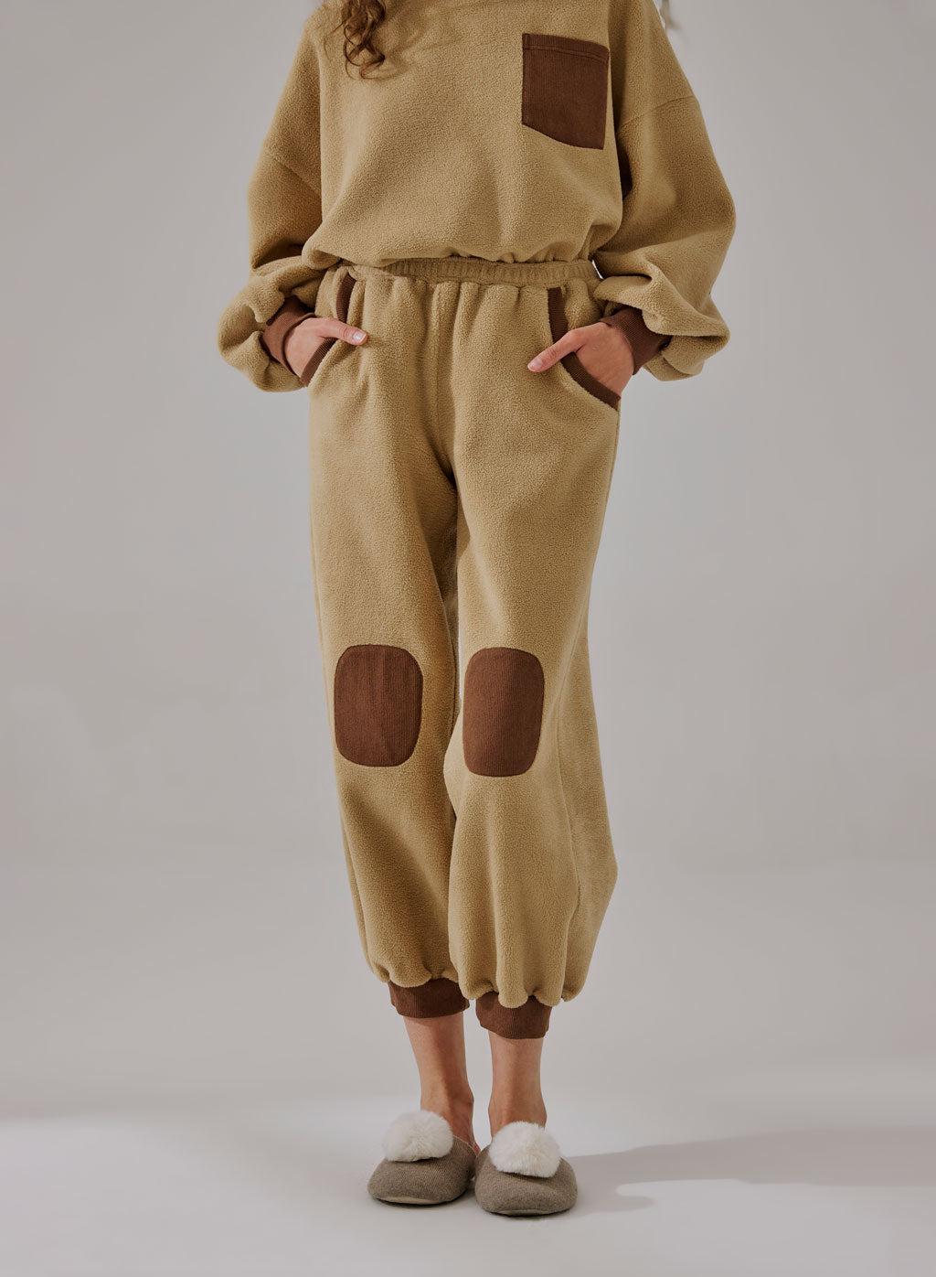 Fleece Color-Block Joggers