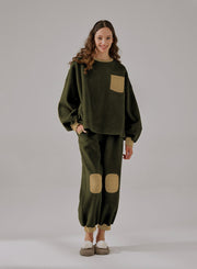 Fleece Color-Block Sweatshirt
