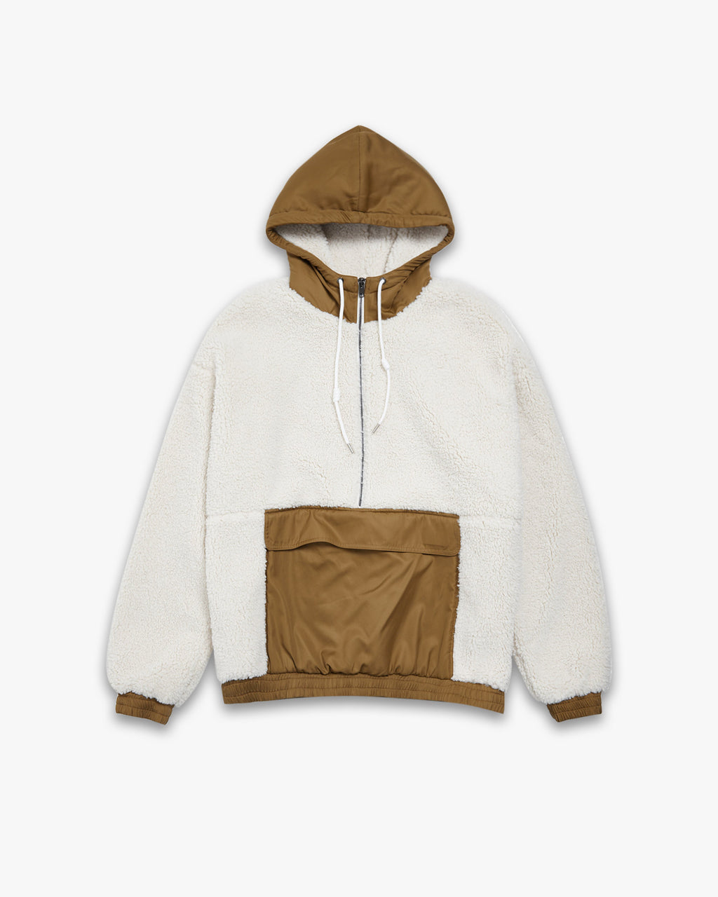 Fleece Hoodie with Half-Zipper