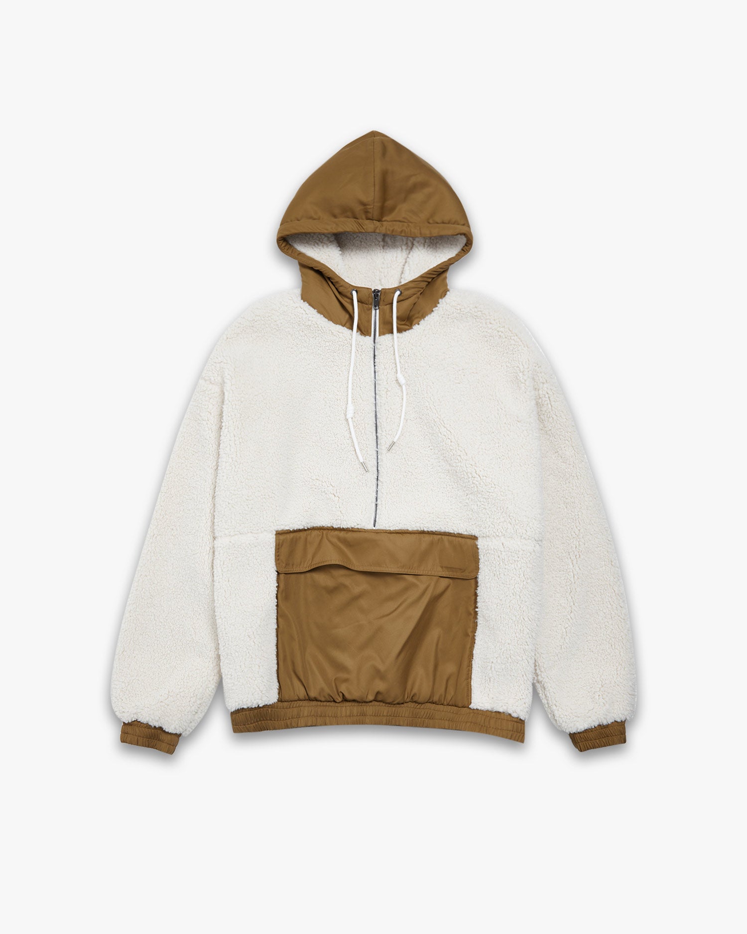 Fleece Hoodie with Half-Zipper