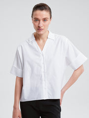 Folded Sleeve-End Shirt – Nap Loungewear Tops