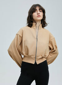 Zip Front Bomber Jacket