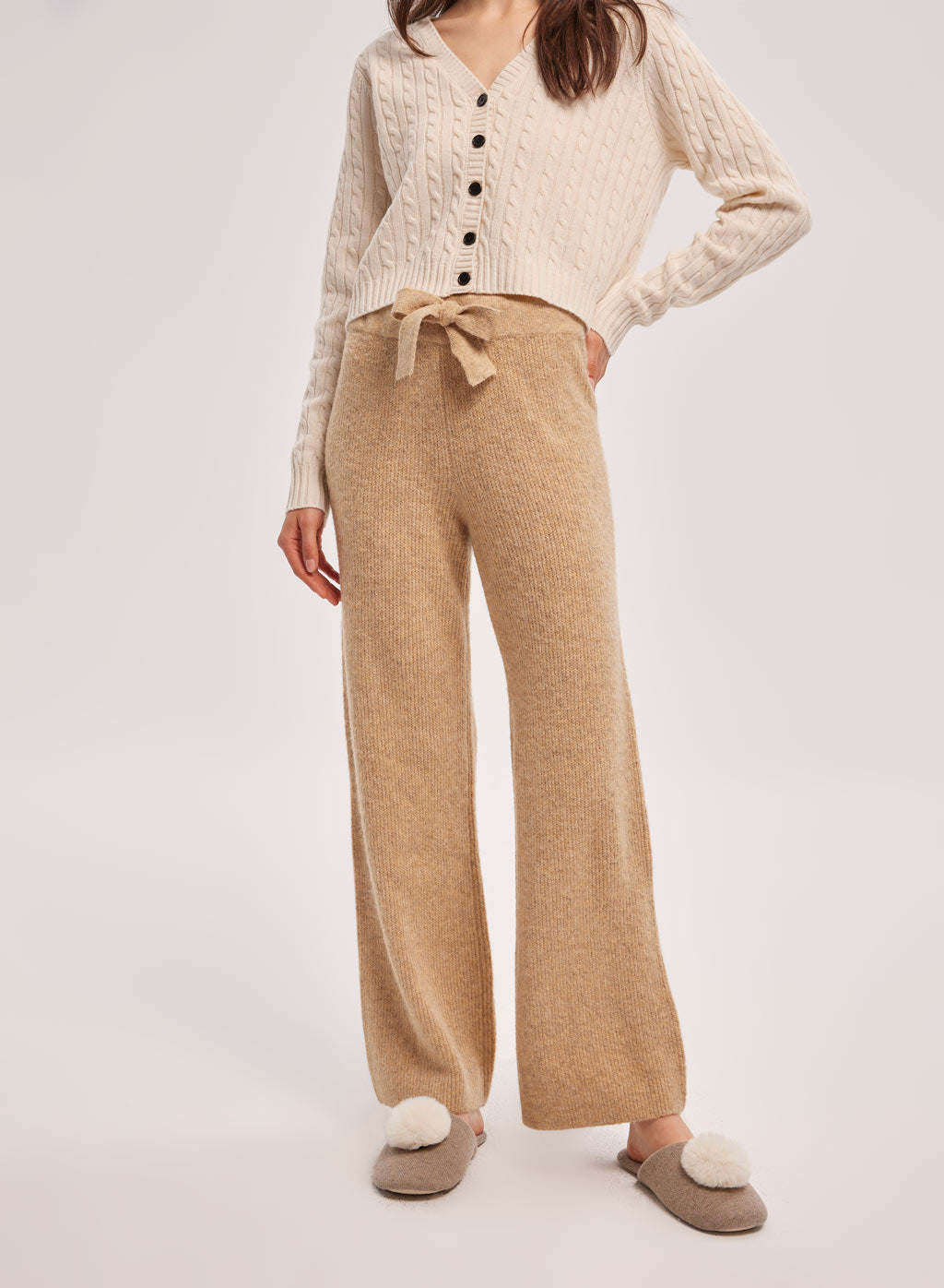 High Waist Knit Pants