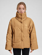 NAP Buttoned Faux Leather Jacket