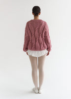 Solid gold buttoned sweater cardigan