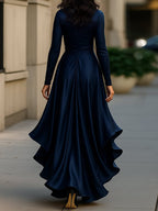 Autumn new v-neck waist load