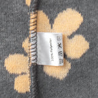 Fashion sweater warm fleece flower woman