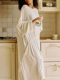 Wide-Fit Batwing Dress